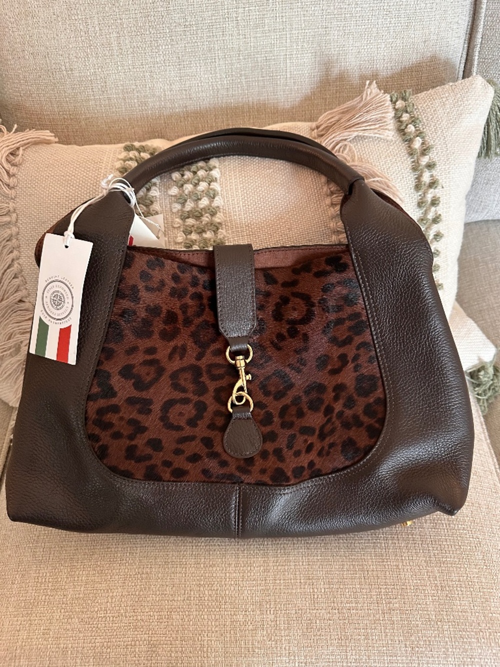 Leopard animal print bag